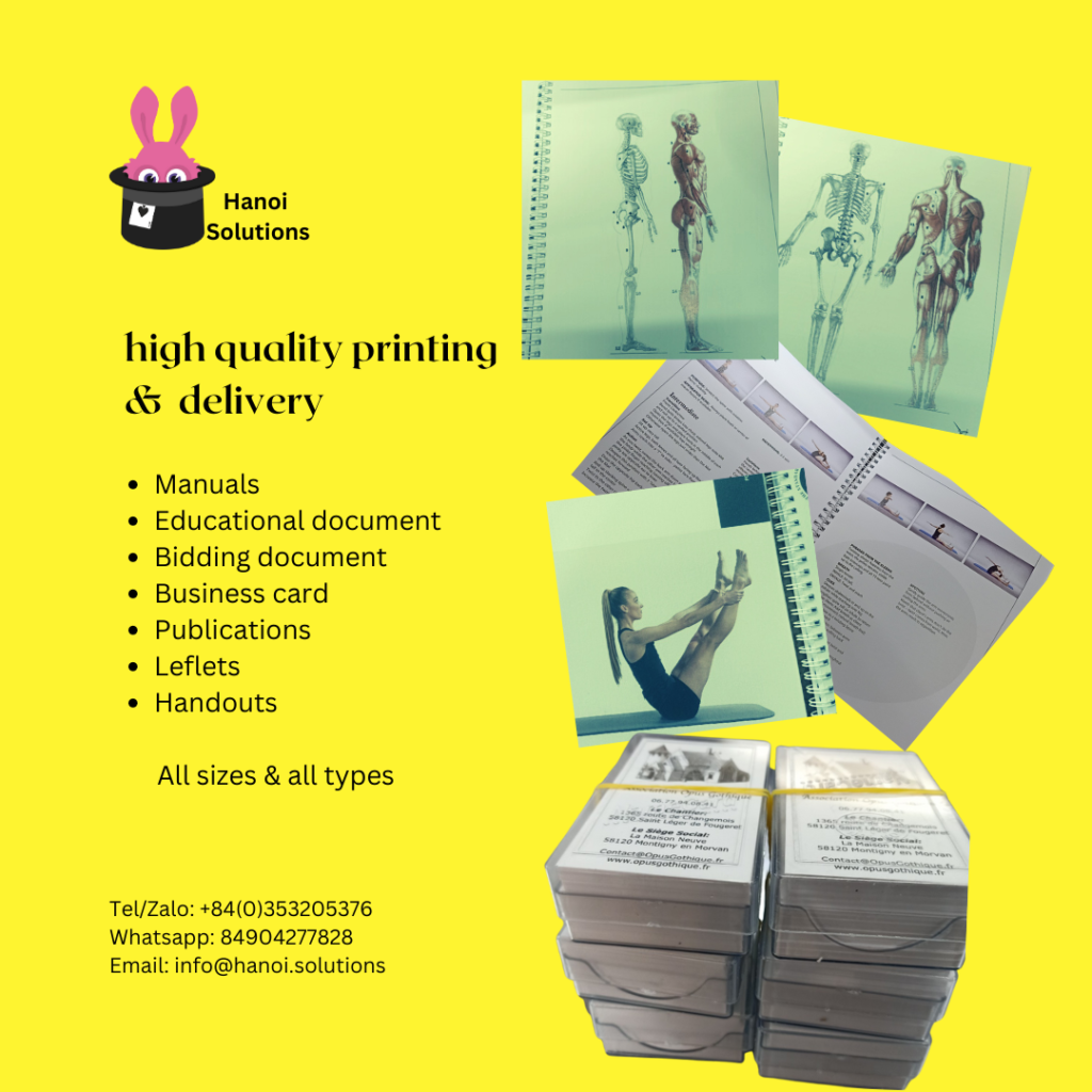 high quality printing and delivery in Hanoi