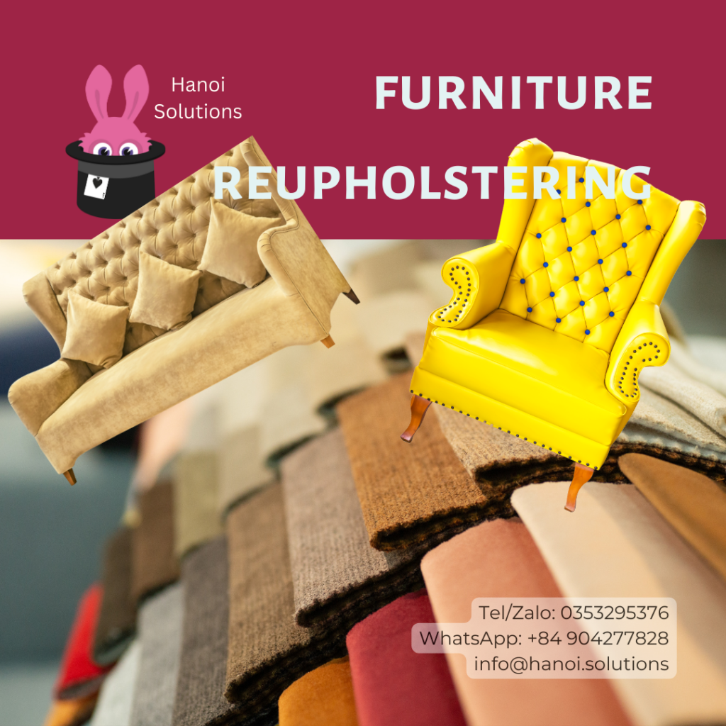 Furniture reupholstering