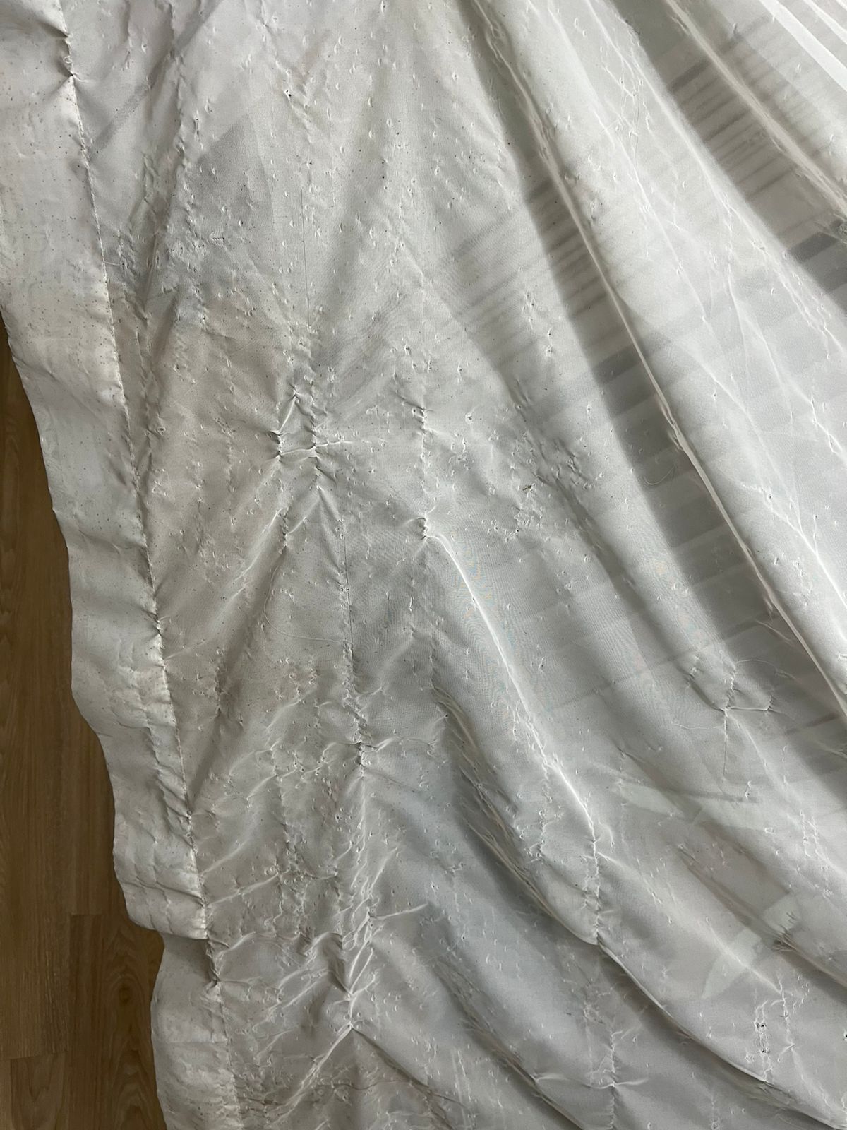 Scratched curtain replacement