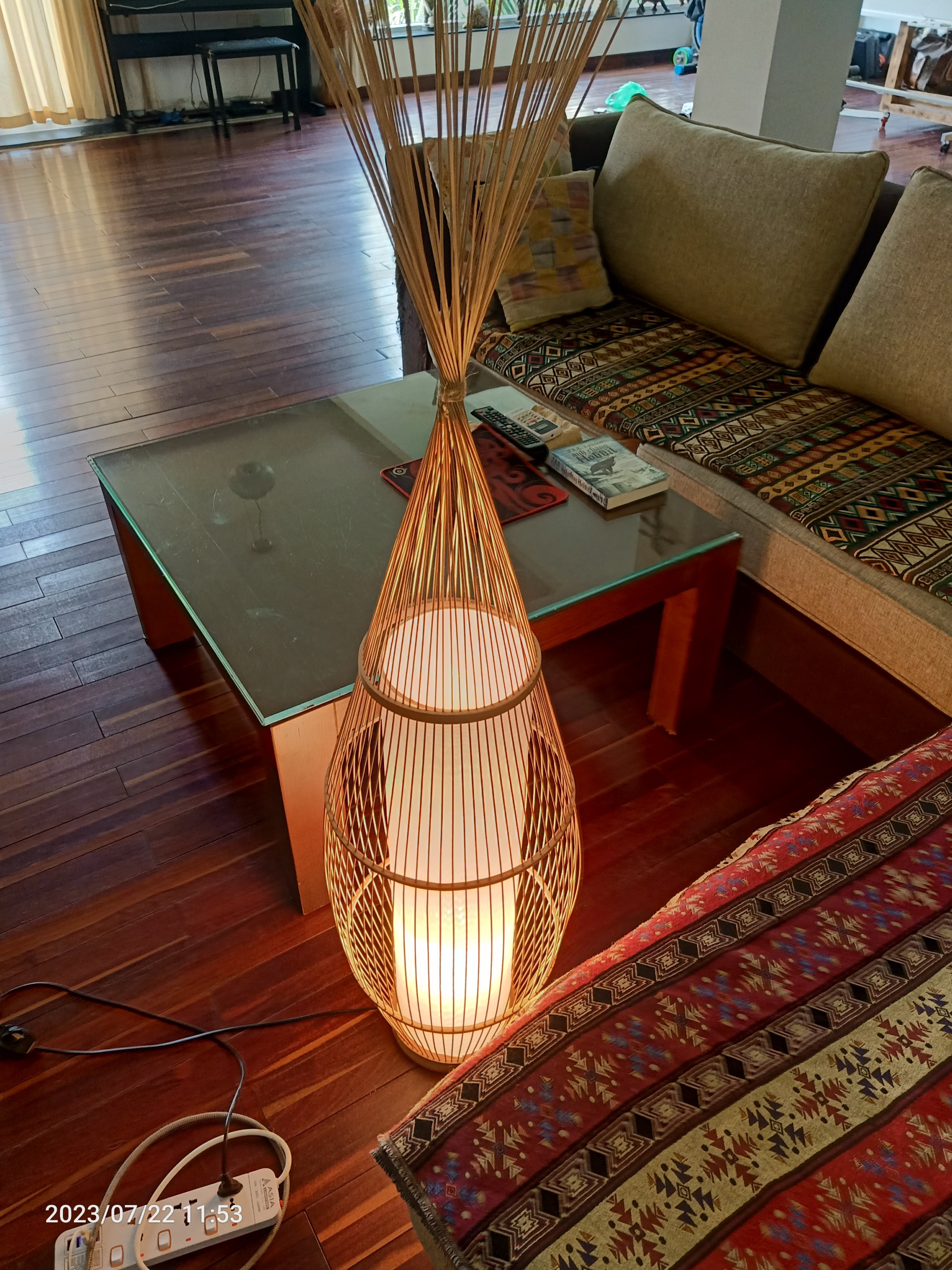 Bamboo lamp repair