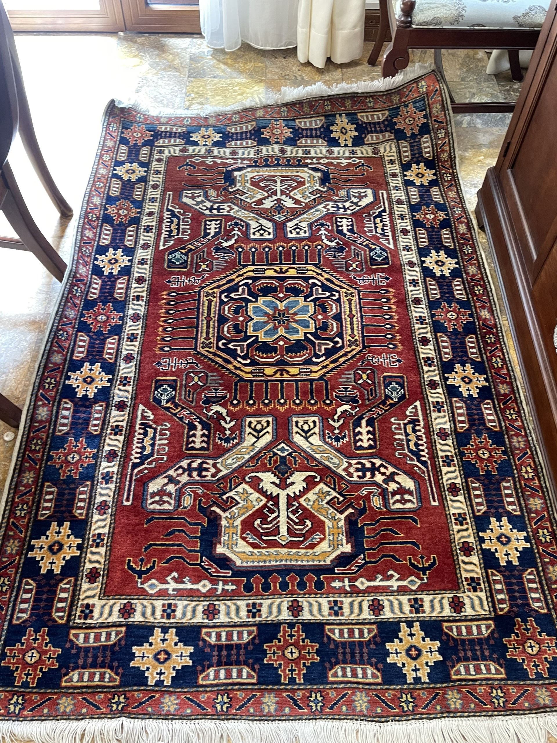 Handmade rug steam cleaning