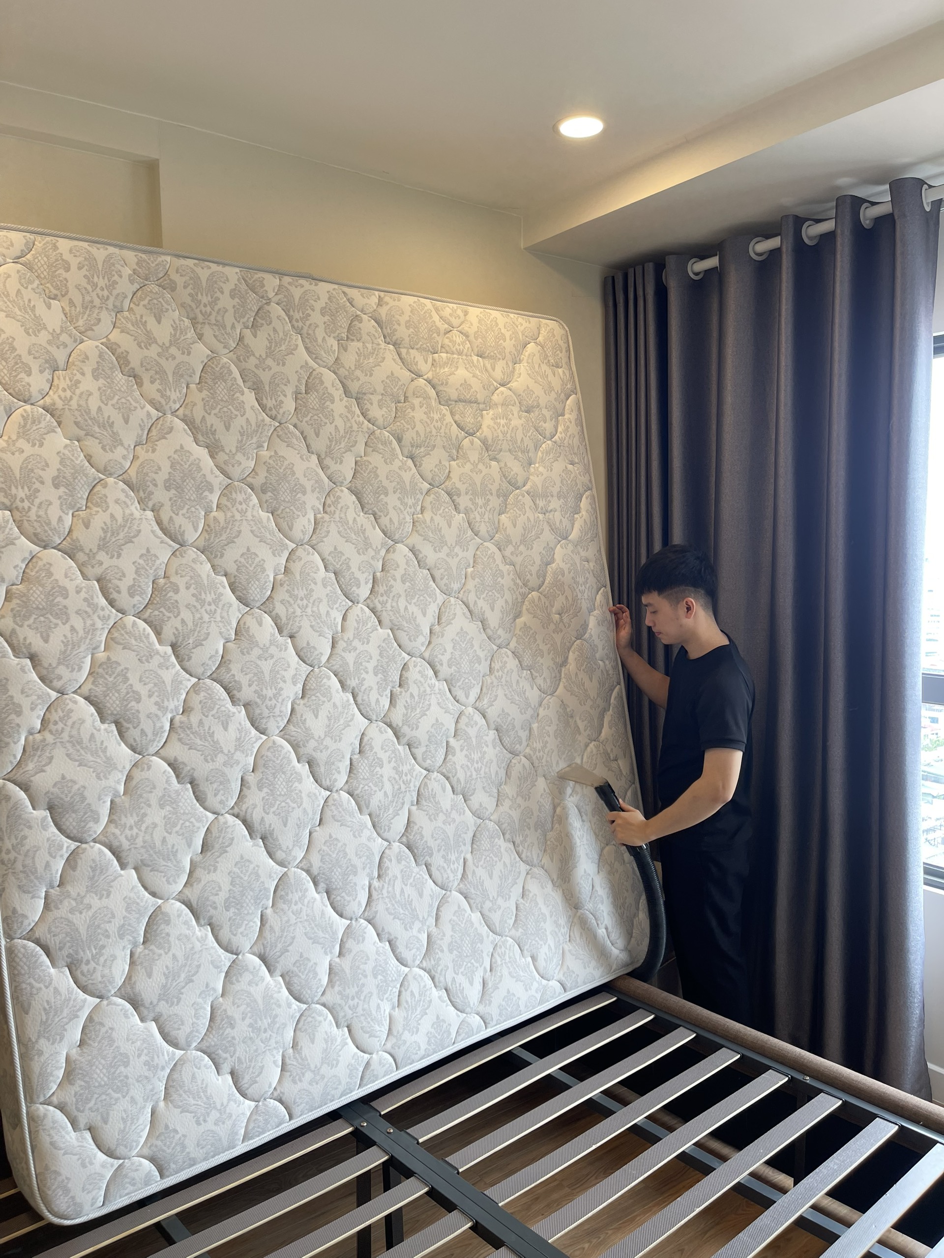 Mattress steam cleaning - mold removal