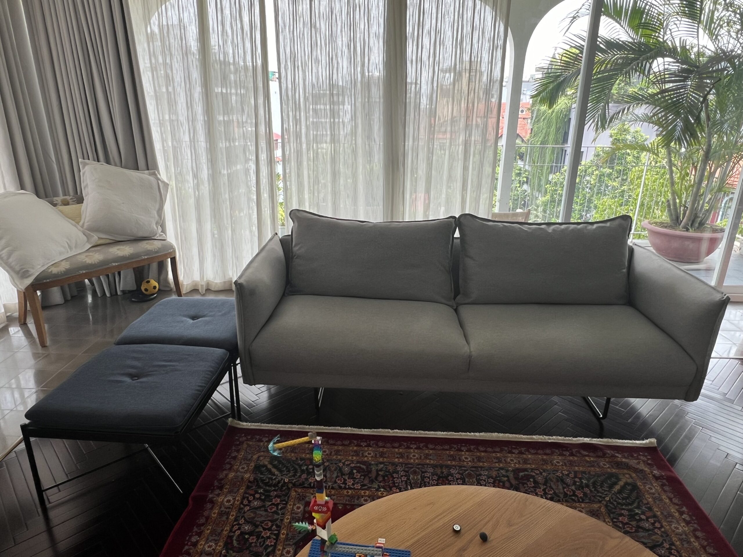 Sofa and footrest reupholstering