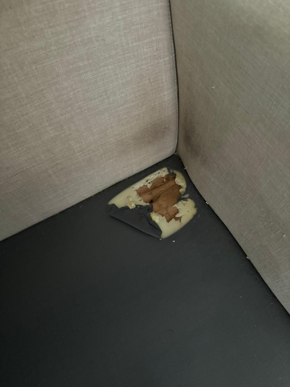 Sofa repair - dog chewed