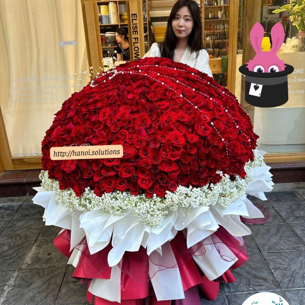 Huge flower bucket